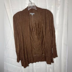 Roz&Ali brown cardigan